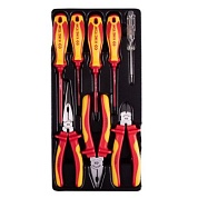 KING TONY Набор диэлектрического инструмента, ложемент, 8 предметов KING TONY 9-40618GP