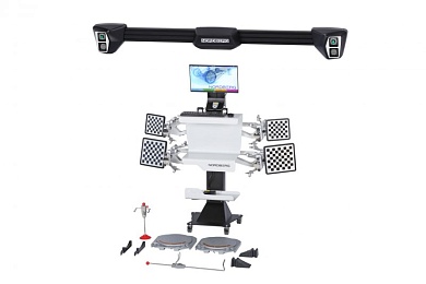 Стенд сход-развал 3D настенный, без колонны NORDBERG C802-C_серый