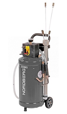 Установка для сбора масла пневматическая, 30 л (серая) NORDBERG 2330-BC