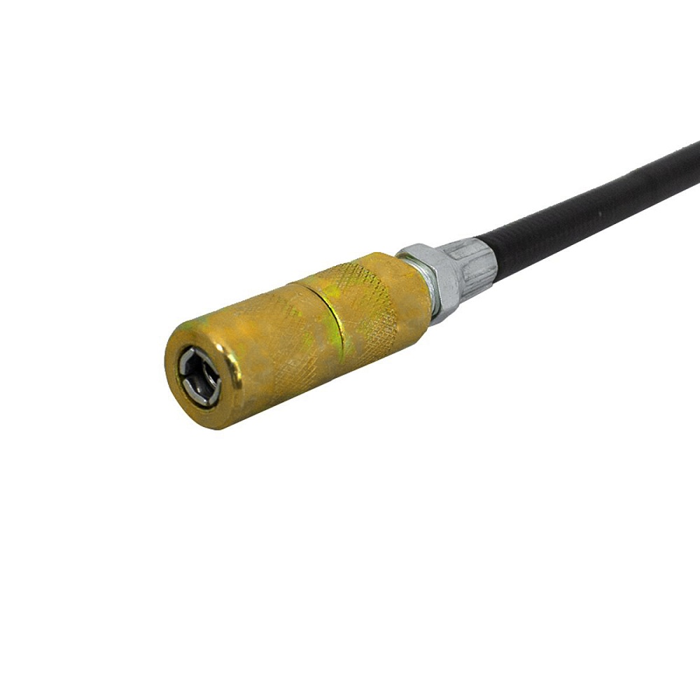 OPT-405501 Шланг гибкий 300 мм для плунжерного смазочного шприца с наконечником OPTIMUS