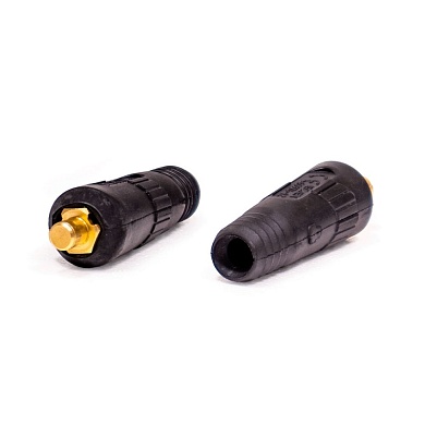 Разъем на сварочный кабель 10-25 MMQ, 14мм, папа