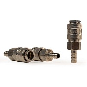 Штуцер мама ёлка d.9мм F, никелированная сталь, 50шт