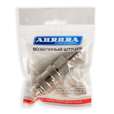 Штуцер мама ёлка d.10мм F, никелированная сталь, уп. 1шт