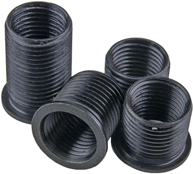 Вставки резьбовые для восстановления резьбы отверстий свечей накаливания M10×1мм., 4 предмета.