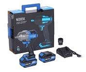 Гайковерт аккумуляторный, 1/2", 21 В, 1000 Нм, 2 аккумулятора 4 A и зарядное устройство, в кейсе NORDBERG NE805K