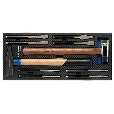 Набор ударного инструмента 10 предметов в ложементе для тележки NORDBERG 800010T