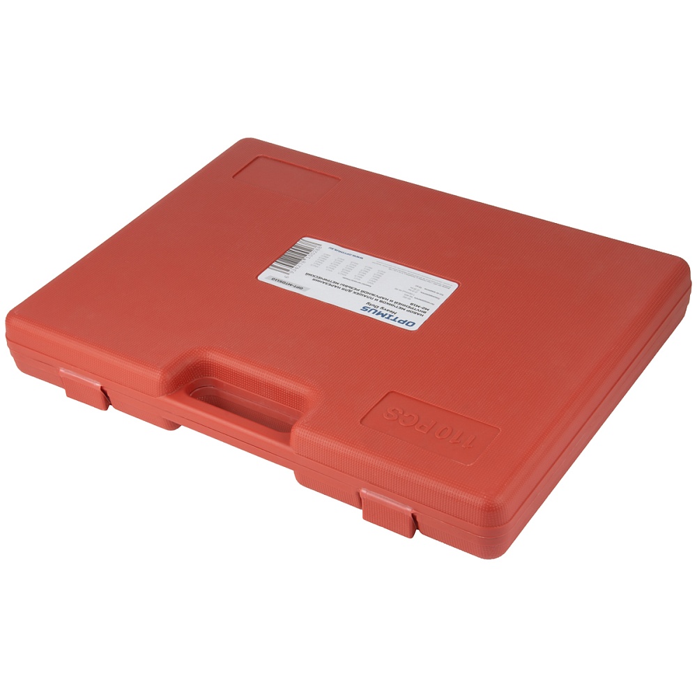 OPT-MTDS110 Набор метчиков и плашек М2 - М18, 110 предметов, метрическая резьба OPTIMUS